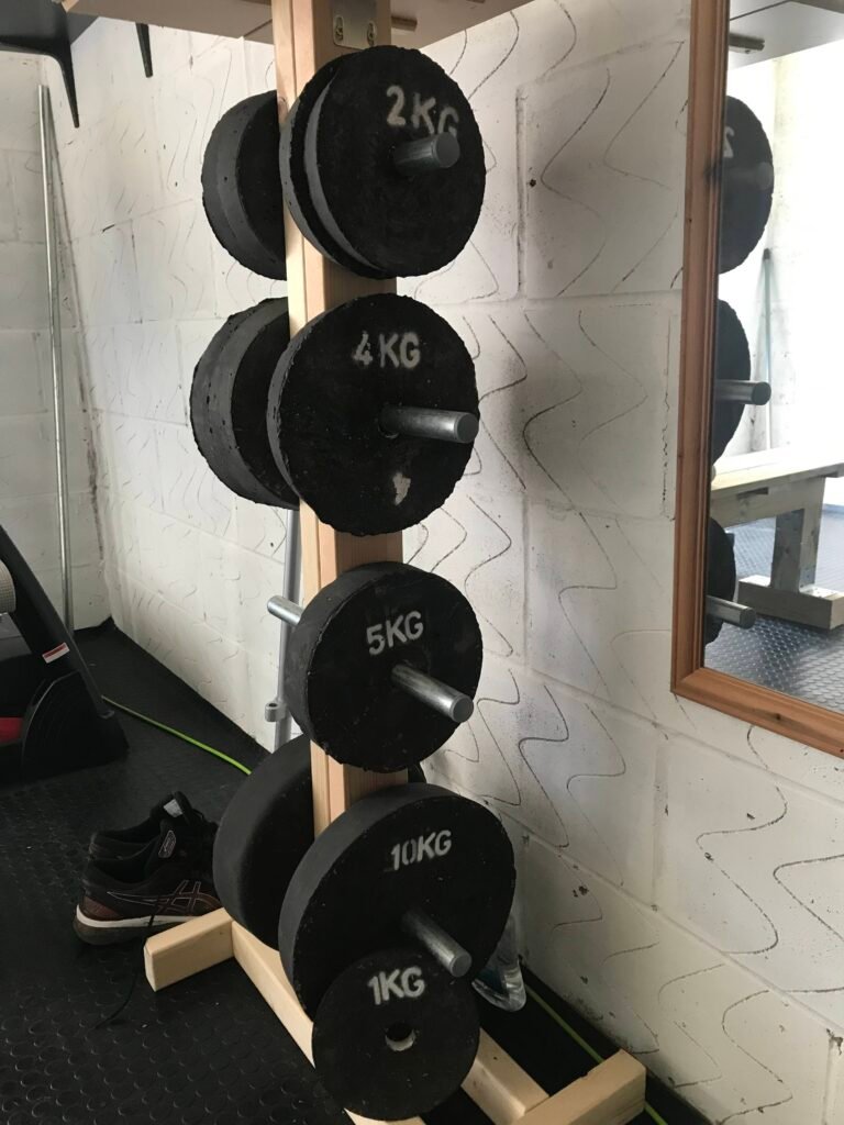 Weights Painted in the Rack