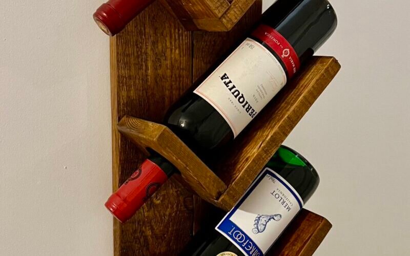 Read more about the article Rustic Wine Wall Rack